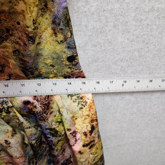 Mcginn Strapless Dress Cooling Magma Sz 10 Watercolor Artsy Cocktail Pockets! - Picture 4 of 8